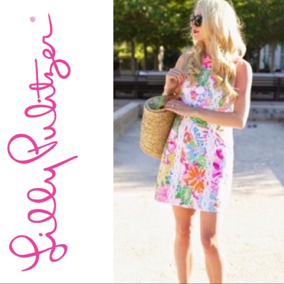 NWT Lilly Pulitzer Nosey Posie Shift Dress Size 4